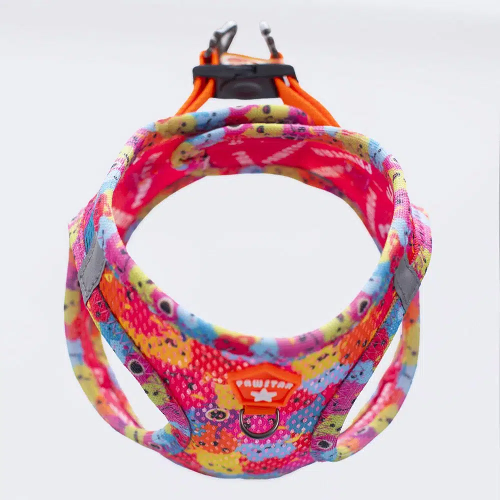 Pawstar Köpek Göğüs Tasması Monsters Desenli XS