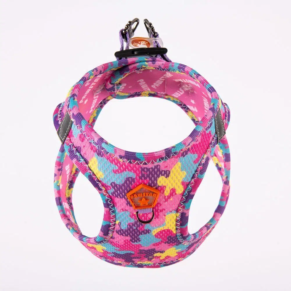 Pawstar Köpek Göğüs Tasması Rose Camuflage Desenli M