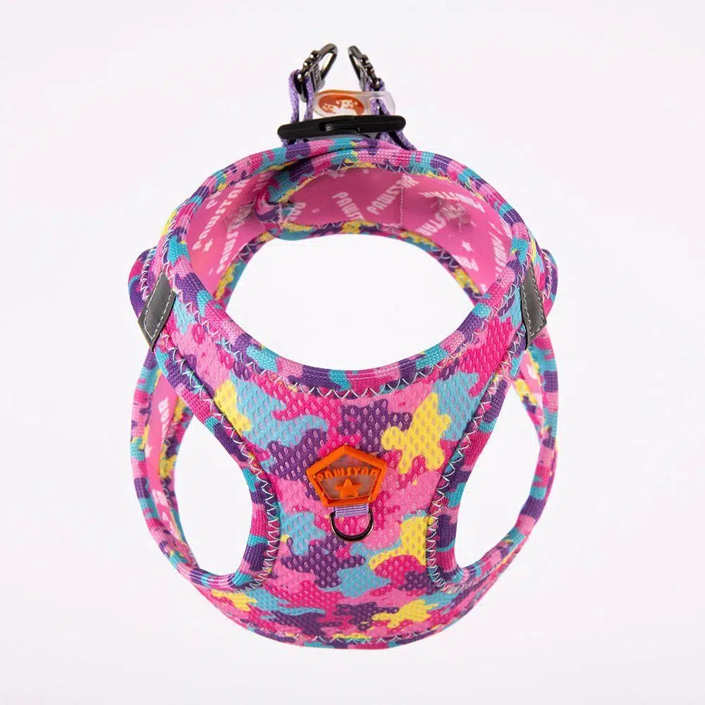 Pawstar Köpek Göğüs Tasması Rose Camuflage Desenli S