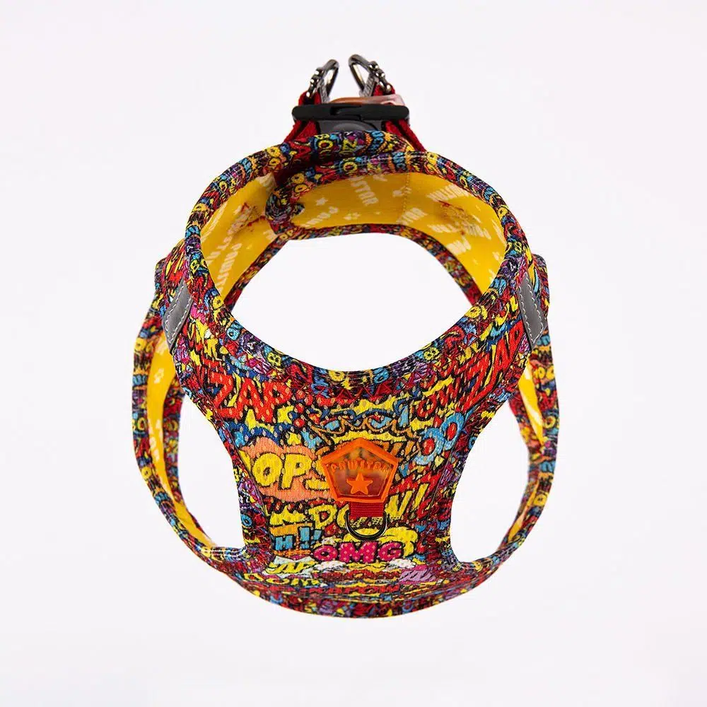 Pawstar Köpek Göğüs Tasması Wow Desenli 3XS