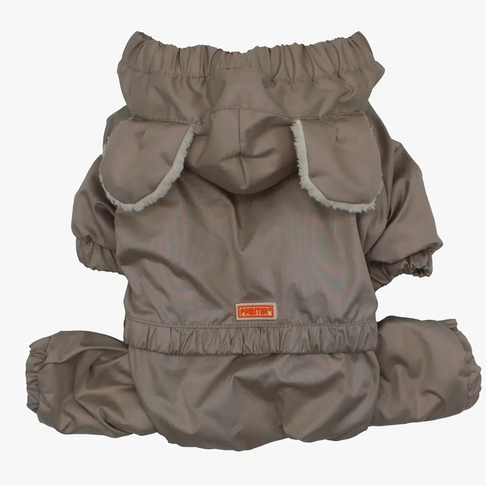 Pawstar Köpek Montu Kapşonlu Bej Tulum 22506 - 2XL