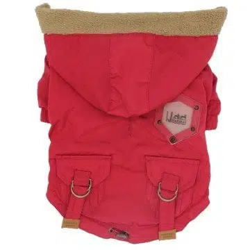 Pawstar Köpek Montu Kapşonlu Kırmızı Hill Harnas M