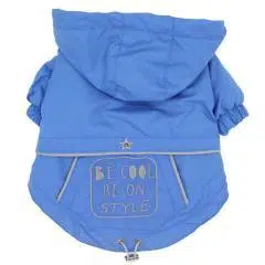 Pawstar Köpek Montu Kapşonlu Mavi S