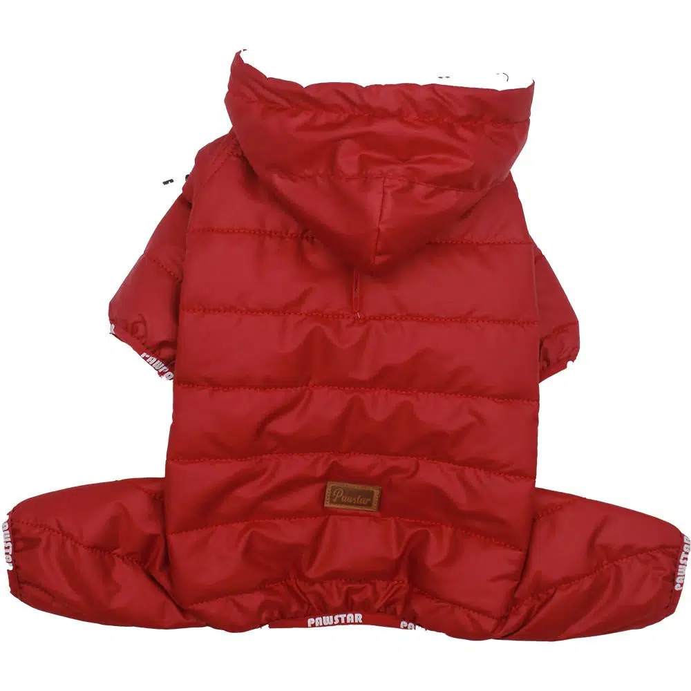 Pawstar Köpek Montu Kapşonlu Tulum Kırmızı Rompers 22516 - XL