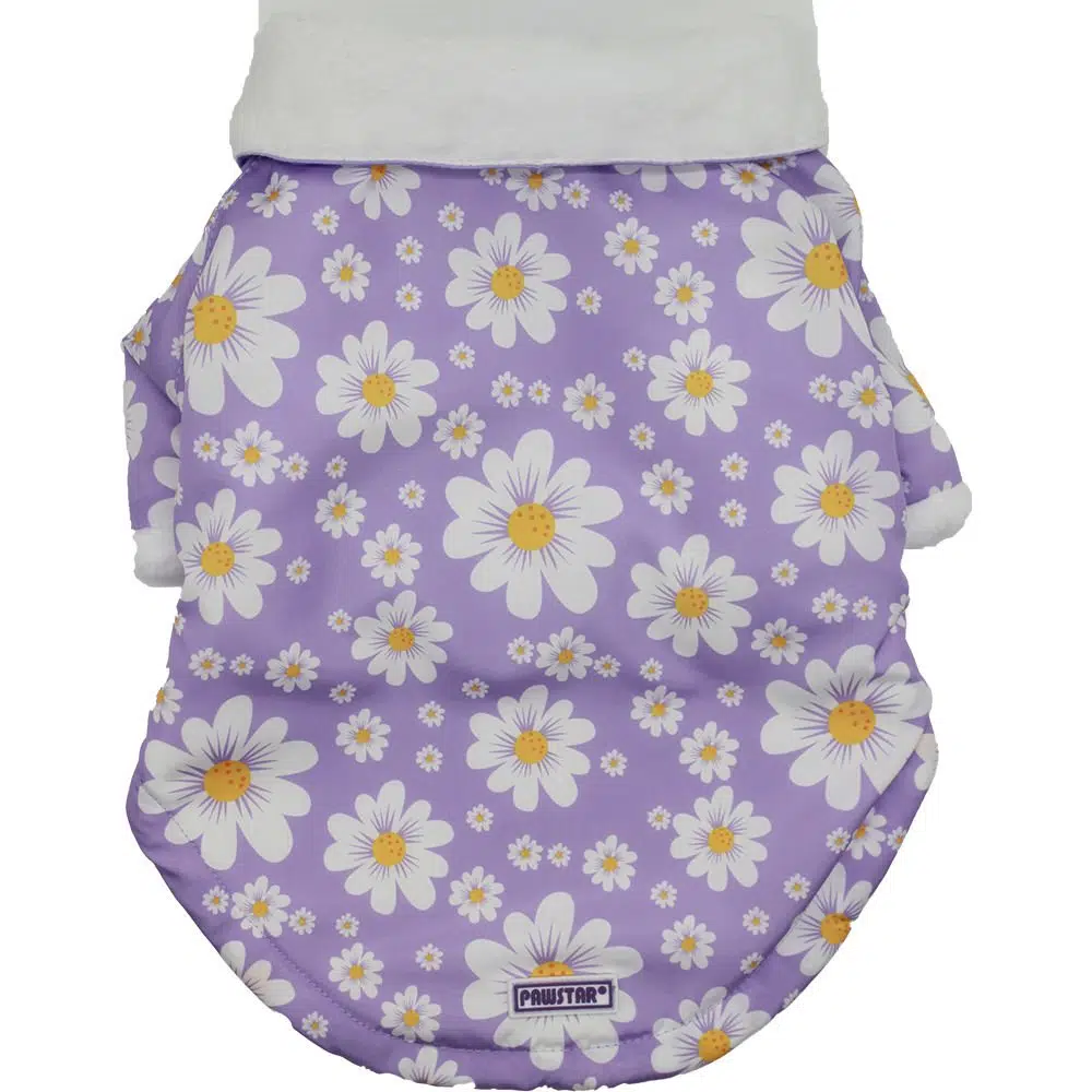 Pawstar Köpek Montu Polarlı Papatya Desen Lila 22569 - M