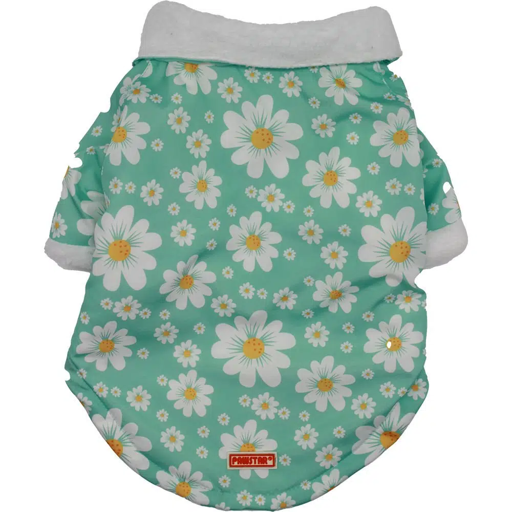 Pawstar Köpek Montu Polarlı Papatya Desen Mint 22568 - L