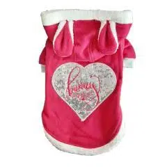 Pawstar Köpek Sweati Kapşonlu Pembe Kulaklı L