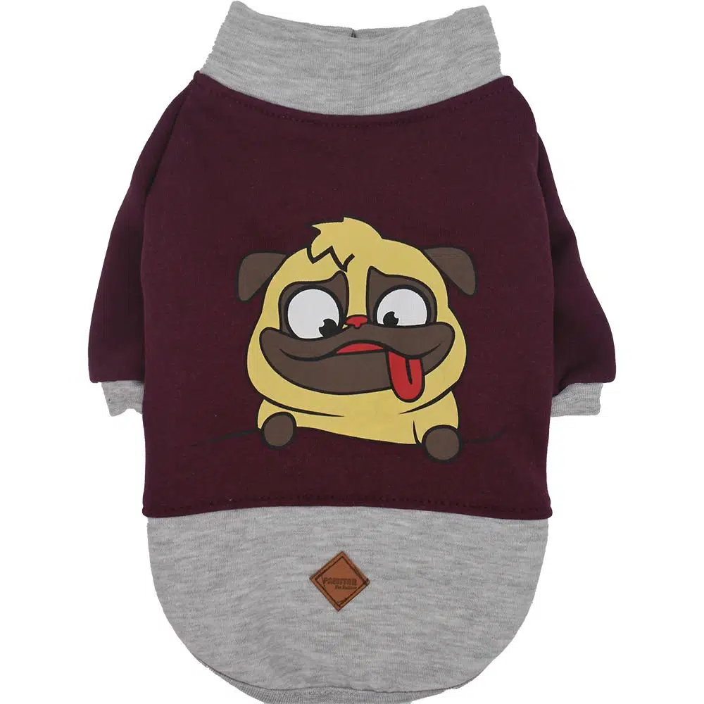 Pawstar Köpek Sweati Pembe Pug Desen 22725 - M