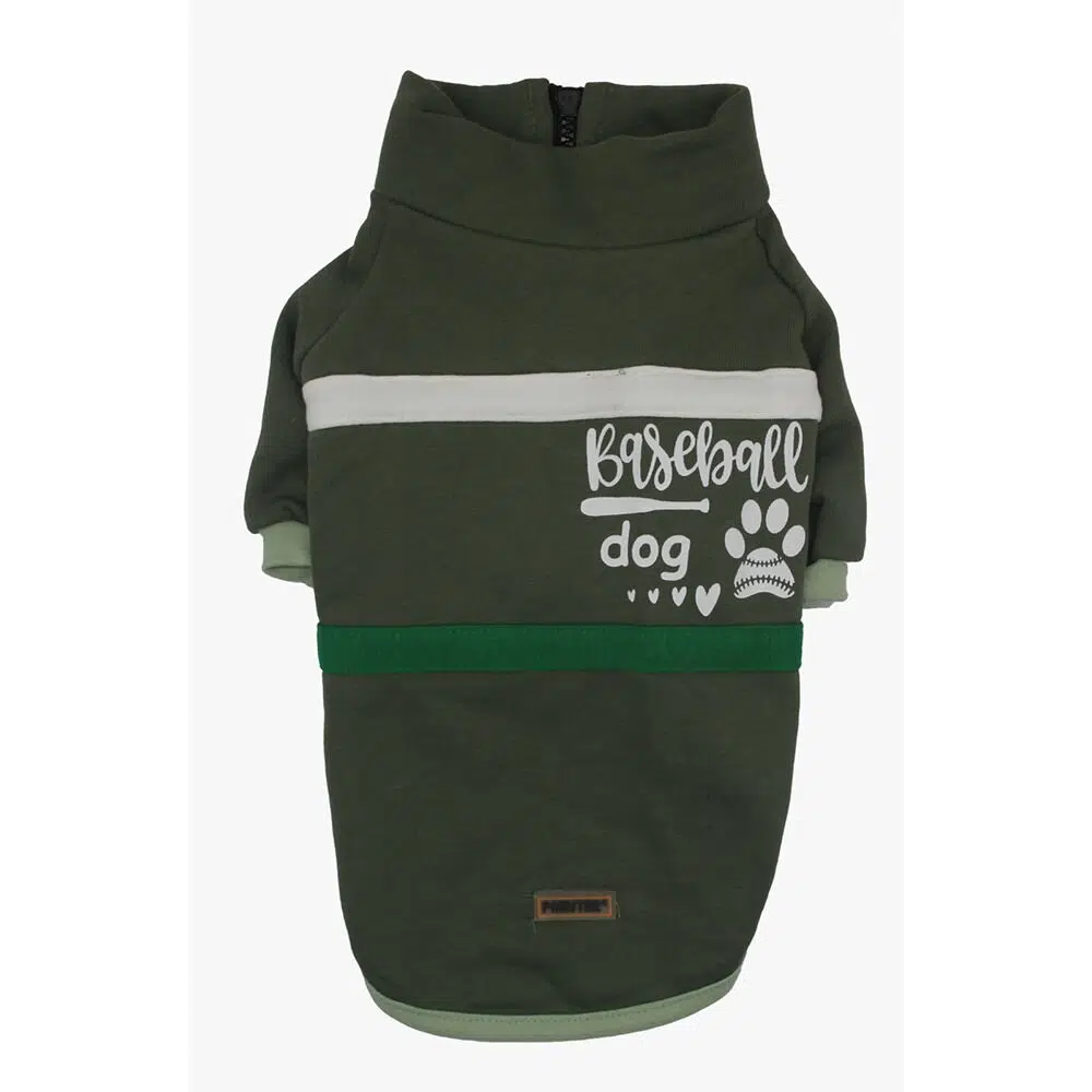 Pawstar Köpek Sweati Yeşil Baseball 22206 - S
