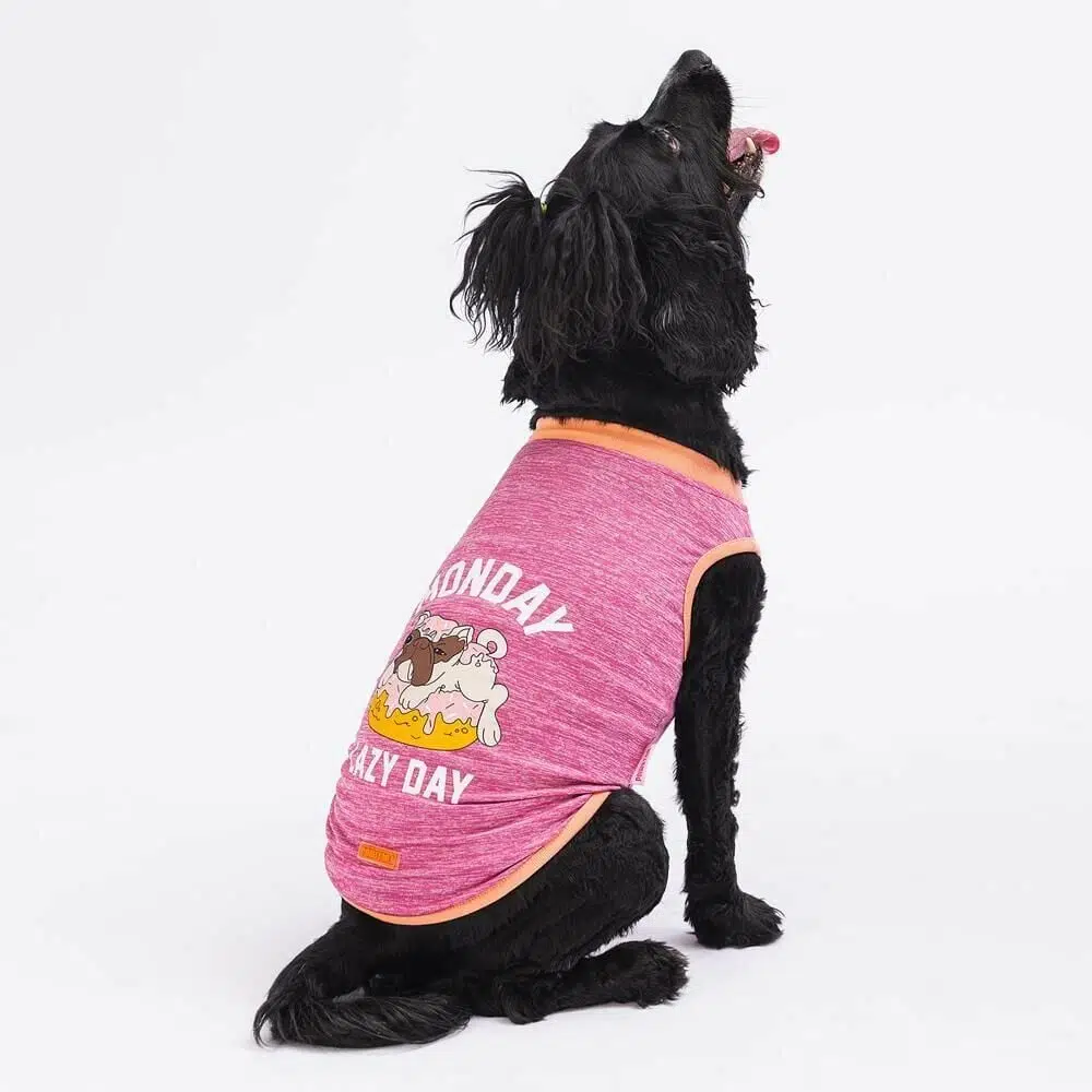 Pawstar Köpek Tişörtü Fuşya Lazy Day 2XL 23814