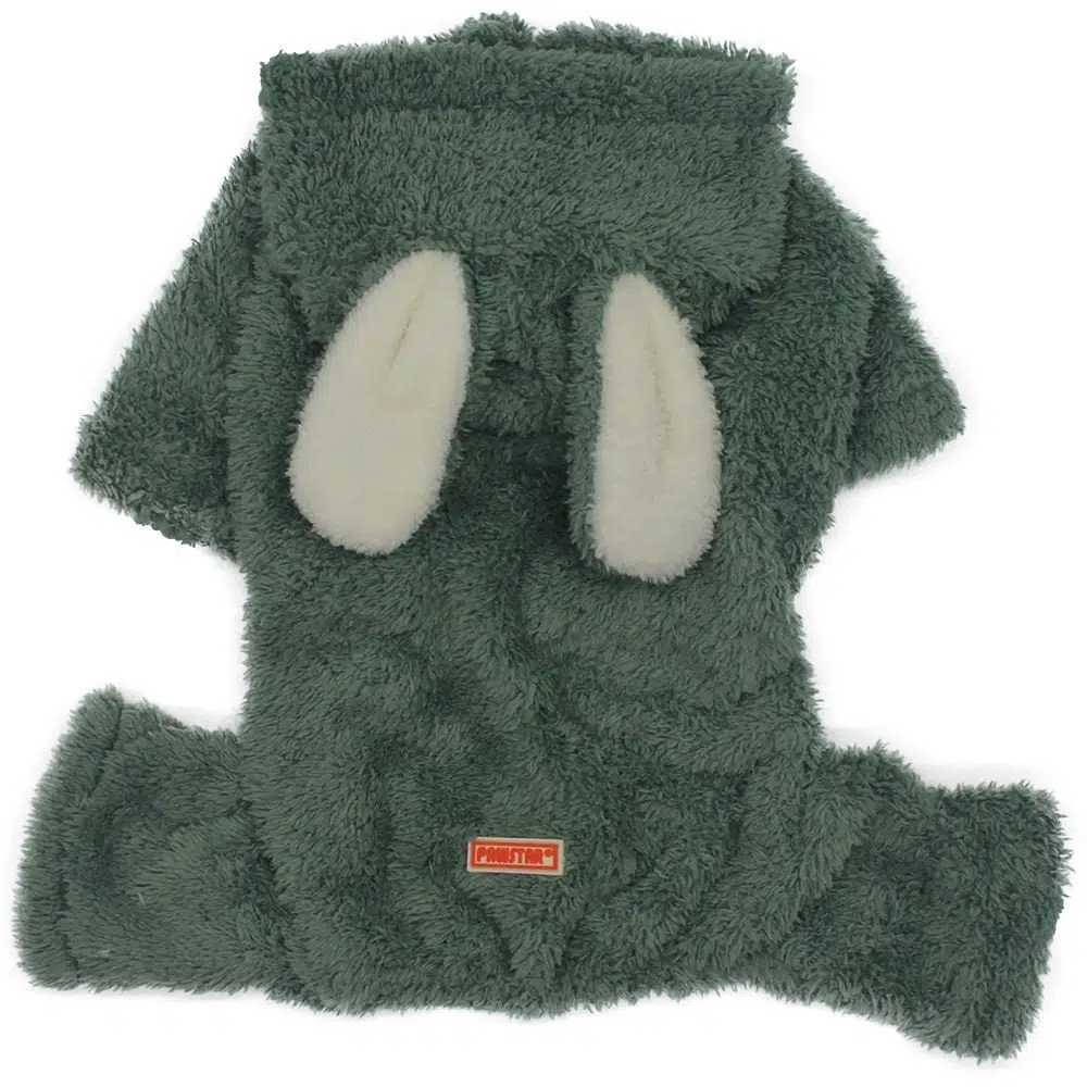 Pawstar Köpek Tulumu Peluş Kapşonlu Yeşil 22926 - 2XL