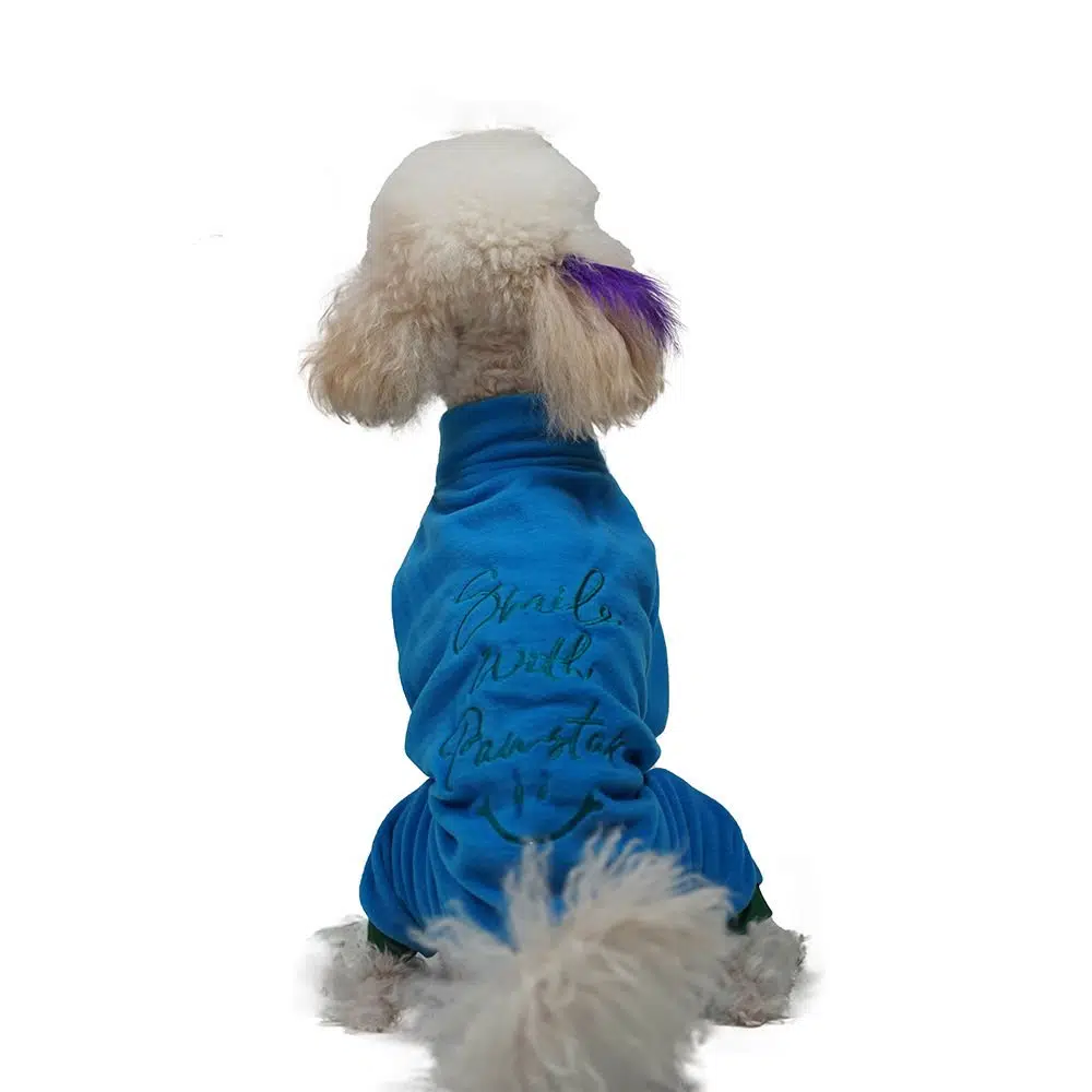 Pawstar Köpek Tulumu Polarlı Mavi 22901 - 2XL