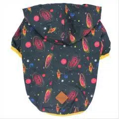 Pawstar Köpek Yağmurluğu Kapşonlu Galaxy Desen S