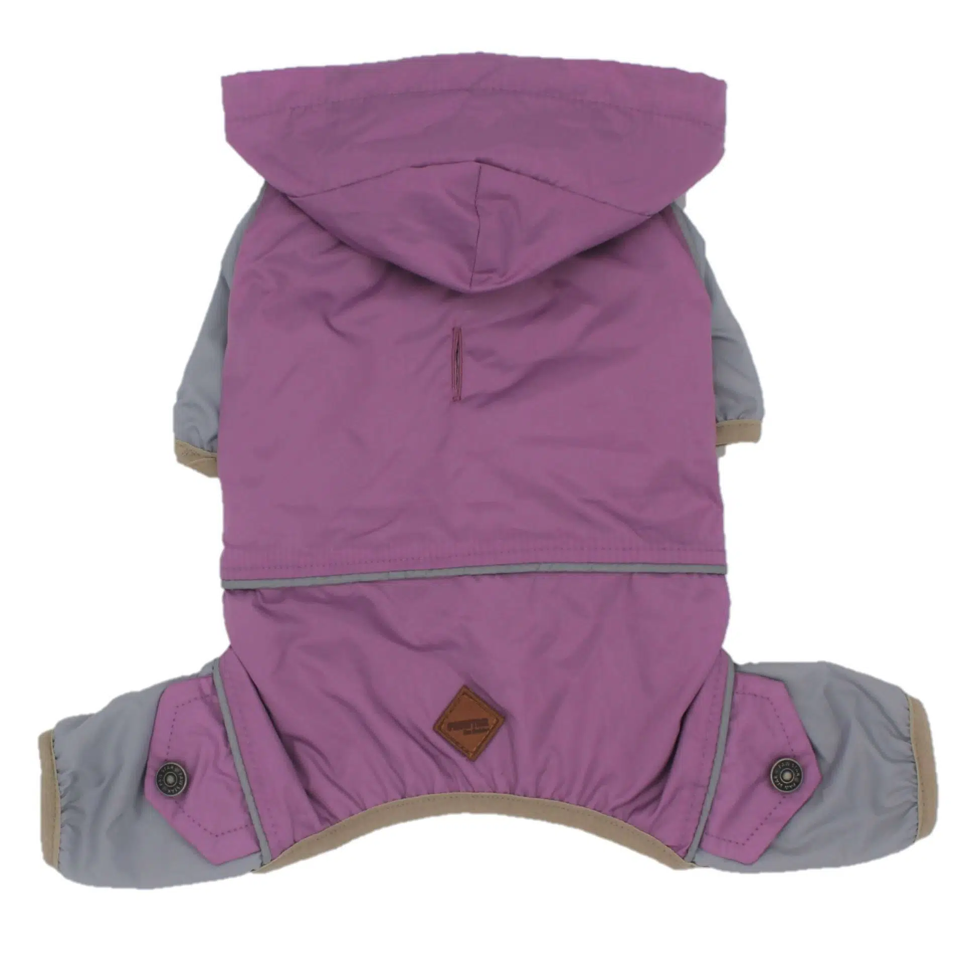 Pawstar Köpek Yağmurluğu Tulum Lila Gri 21560 - XL