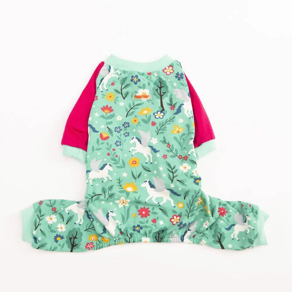 Pawstar Mint Unicorn Pijama Köpek Tulumu XL