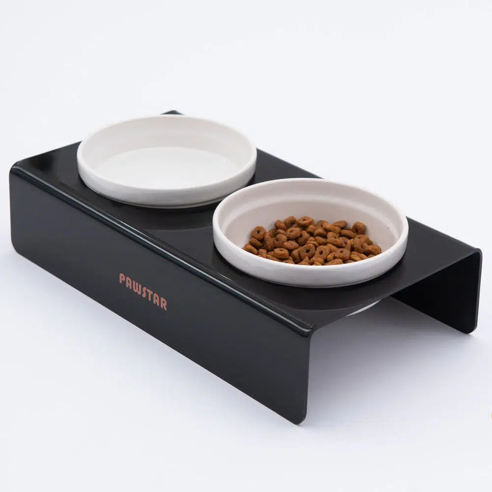 Pawstar Siyah İkili Seramik Mama ve Su Kabı pmk007