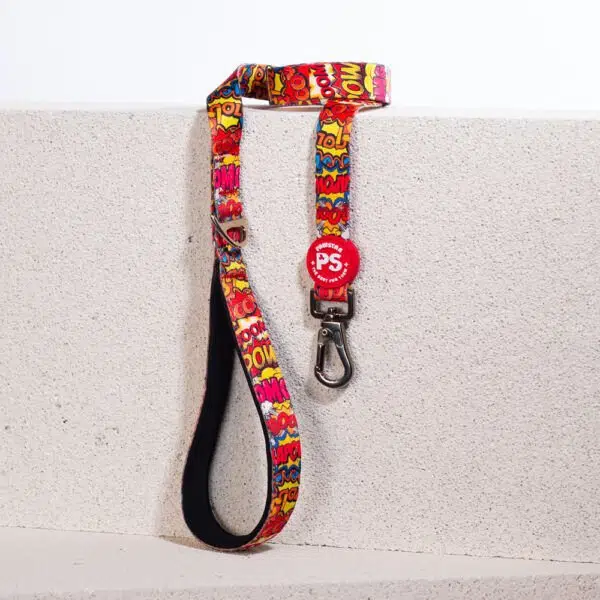 Pawstar Wow Desenli Şerit Köpek Gezdirme Sevk Kayışı 2*120 Cm