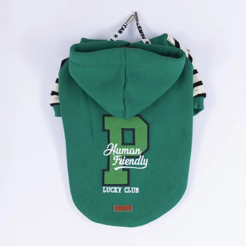 Pawstar Yeşil Lucky Club Hoodie Köpek Sweati XL 24703