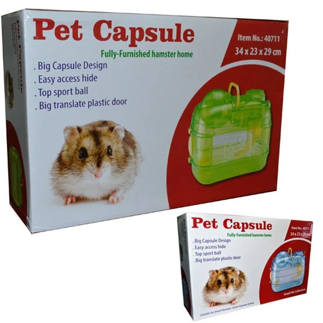 Pet Capsule Hamster Kafesi 34*23*29 cm 830-S711