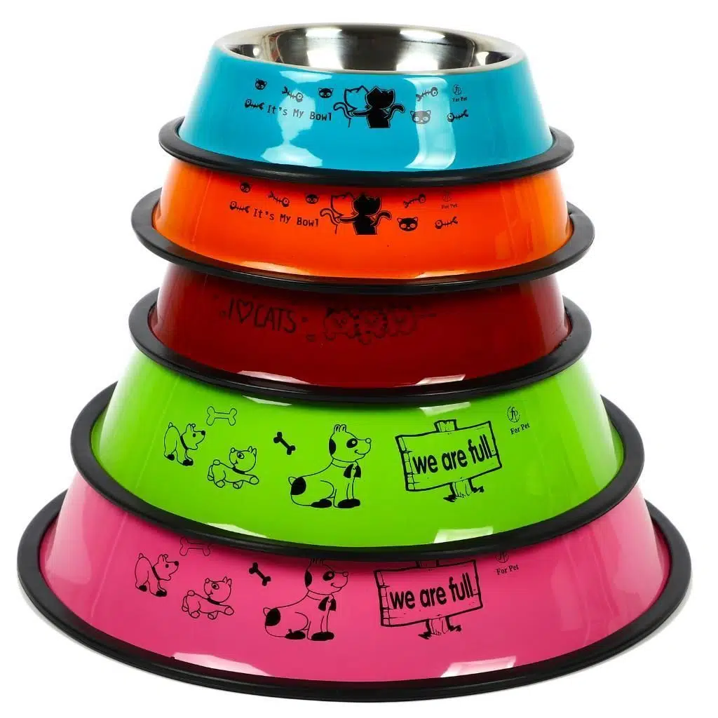 Petvoda Ozark Renkli Çelik Mama ve Su Kabı 26 cm voda2881