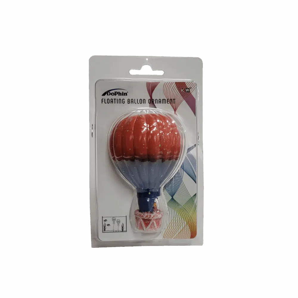 Dophin Yüzen Turuncu Balon S Akvaryum Dekoru