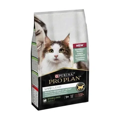 Pro plan LiveClear Somonlu Alerjen Azaltan Kısırlaştırılmış Kedi Maması 1,4 kg