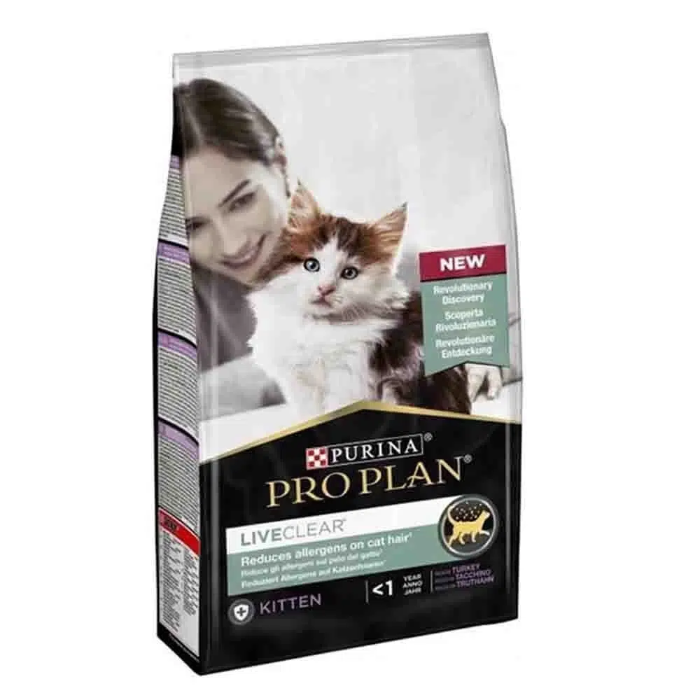 Proplan LiveClear Kitten Hindili Alerjen Azaltan Yavru Kedi Maması 1,4kg
