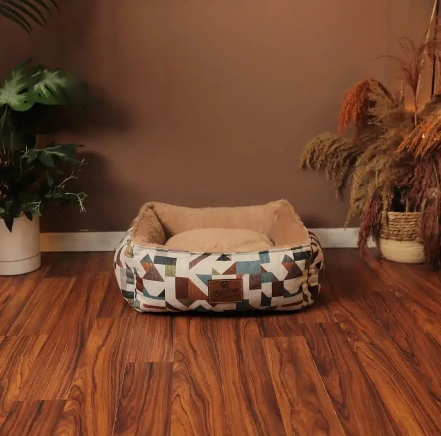 Puffy Paws Rainbow Peluş Köpek Yatağı M 53*53 Cm