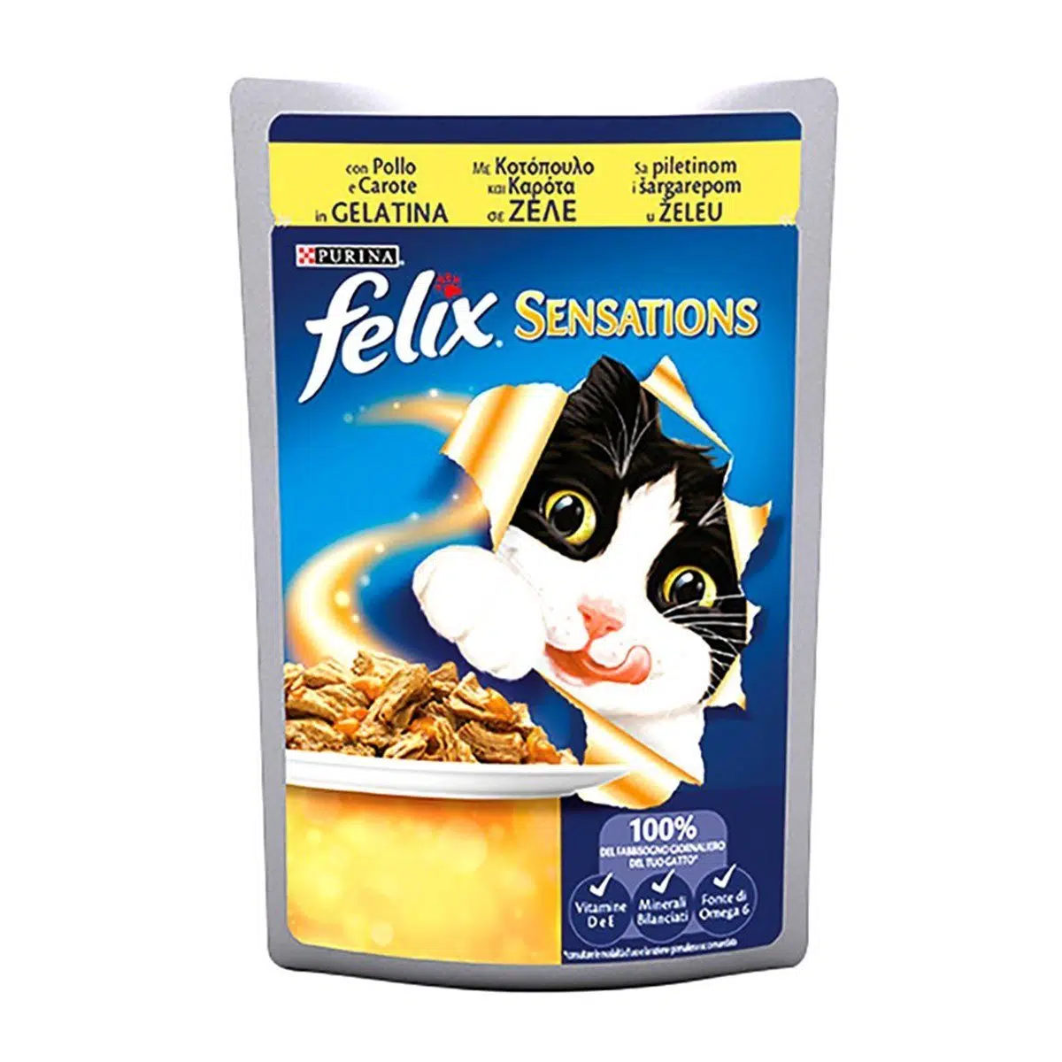 Purina Felix Çifte Lezzet Tavuklu Havuçlu Kedi Konservesi 85 Gr