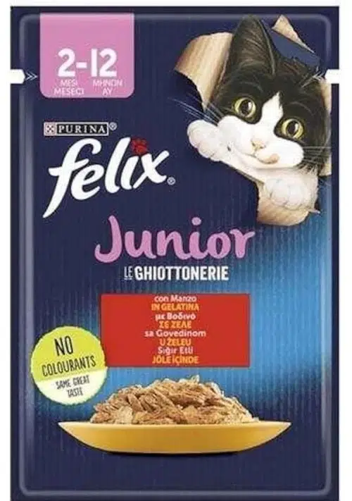 Purina Felix Junior Sığır Etli Yavru Kedi Maması 85 Gr