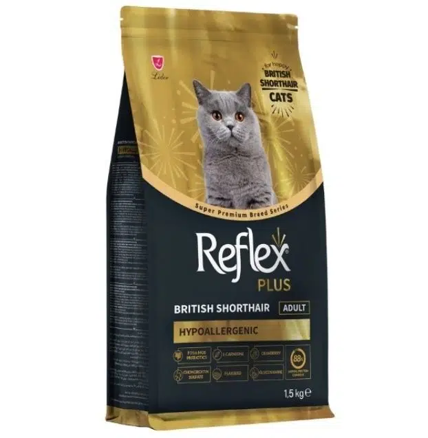 Reflex Plus British Shorthair Tavuklu ve Kızılcıklı Yetişkin Kedi Maması