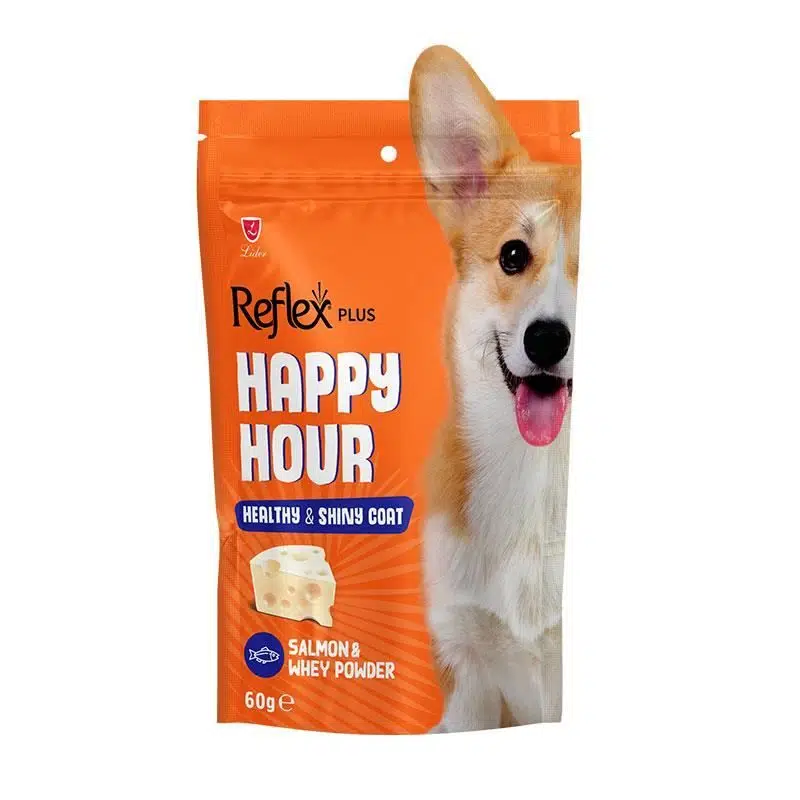 Reflex Plus Happy Hour Tüy Destekleyici Somonlu Köpek Ödül Maması 60gr