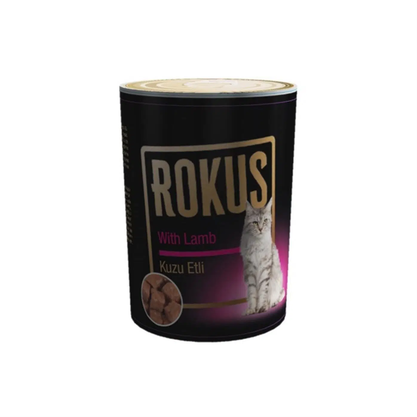 Rokus Kuzu Etli Yetişkin Kedi Konservesi 410gr