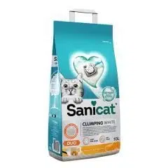 SaniCat Tozsuz Vanilyalı Mandalina Aromalı Doğal Kedi Kumu 10 Lt