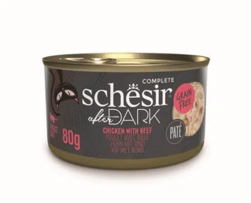 Schesir After Dark Tavuklu ve Sığır Etli Kedi Konservesi 70 Gr