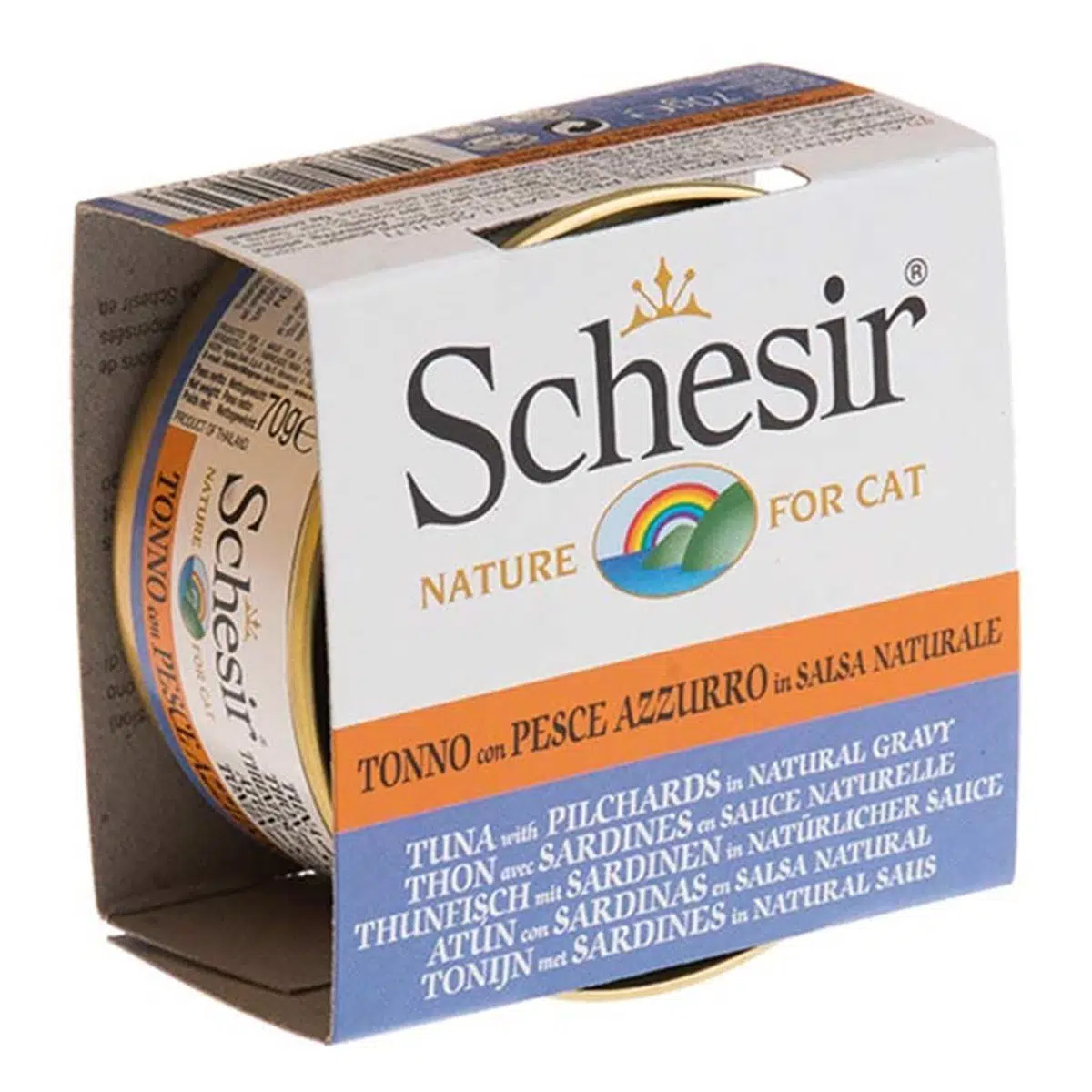 Schesir Soslu Tuna ve Sardalyalı Kedi Konservesi 70 Gr