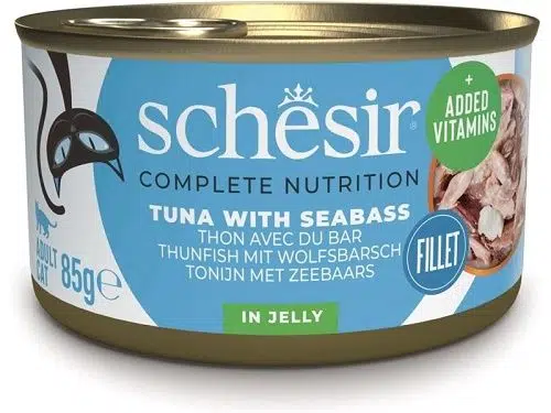 Schesir Ton Balığı ve Levrekli Jöleli Kedi Konservesi 85 Gr