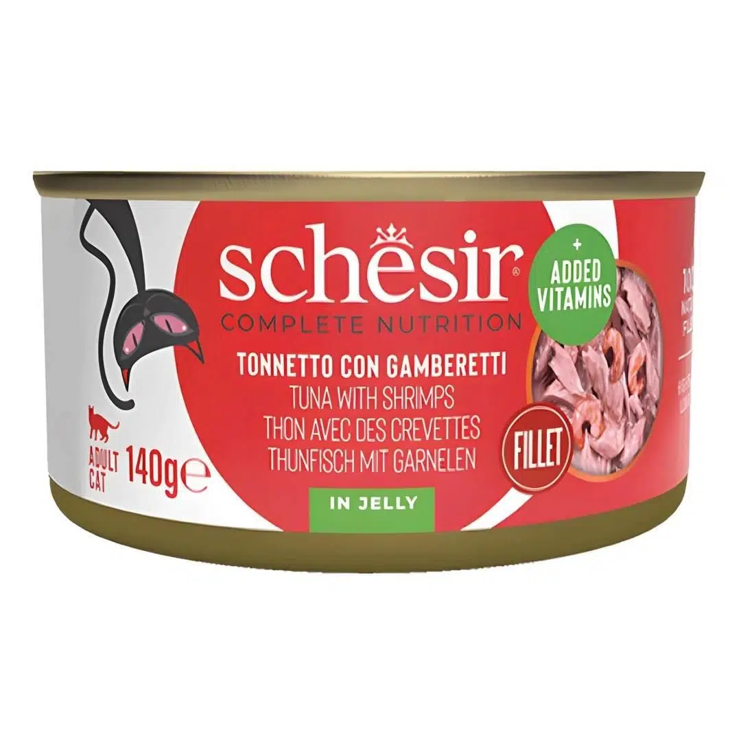 Schesir Ton Balıklı ve Karidesli Kedi Konservesi 140 Gr