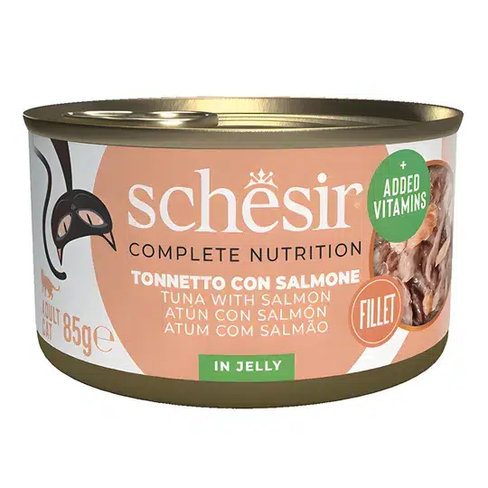 Schesir Ton Balıklı ve Somonlu Kedi Konservesi 85 Gr