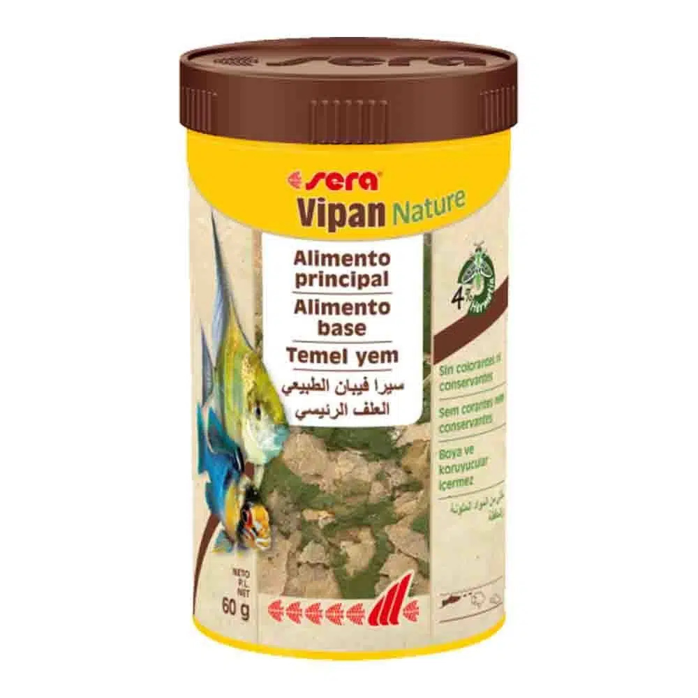 Sera Vipan Nature Tropikal Balık Yemi Pul 250 Ml 60 Gr