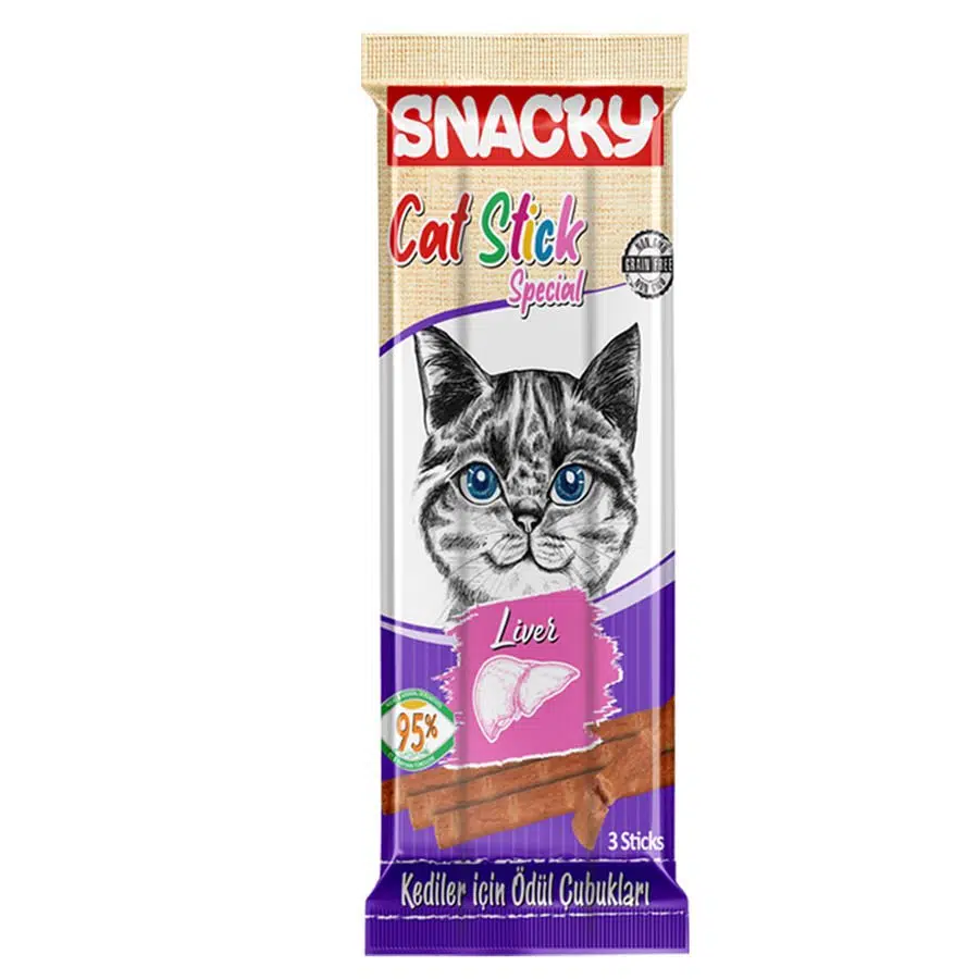Snacky Ciğerli Stiks Kedi Ödülü 3*5gr SNCS-001