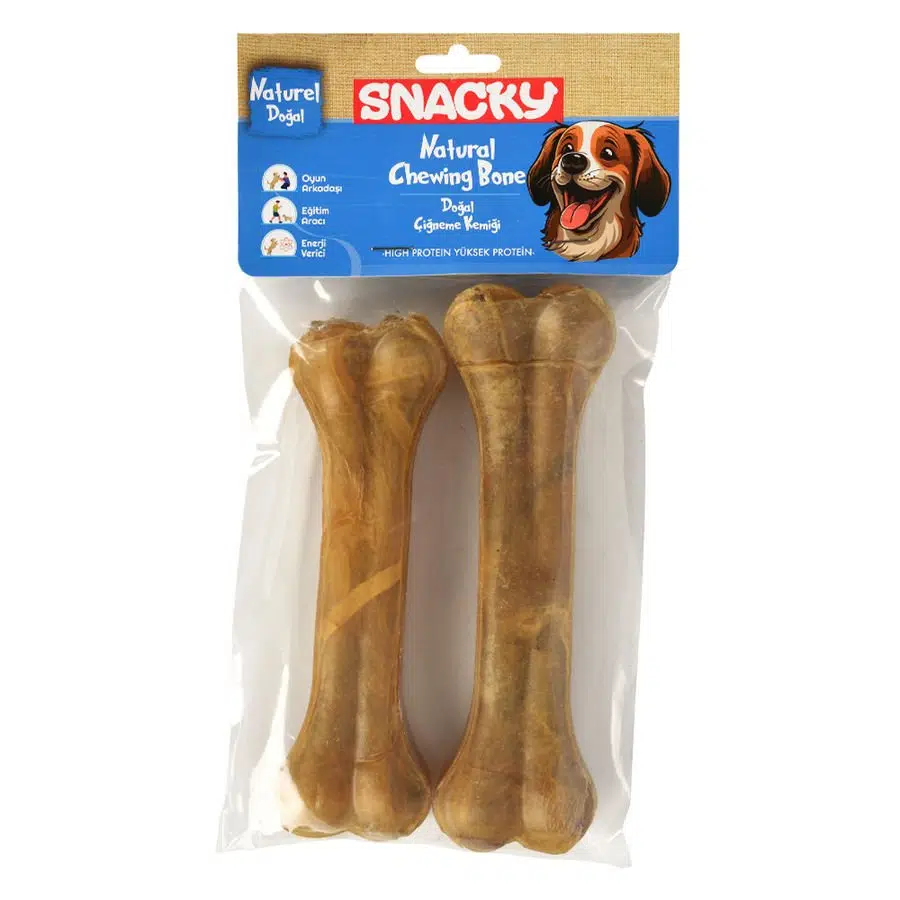 Snacky Natural Köpek Çiğneme Kemiği 15cm 2'li 155g