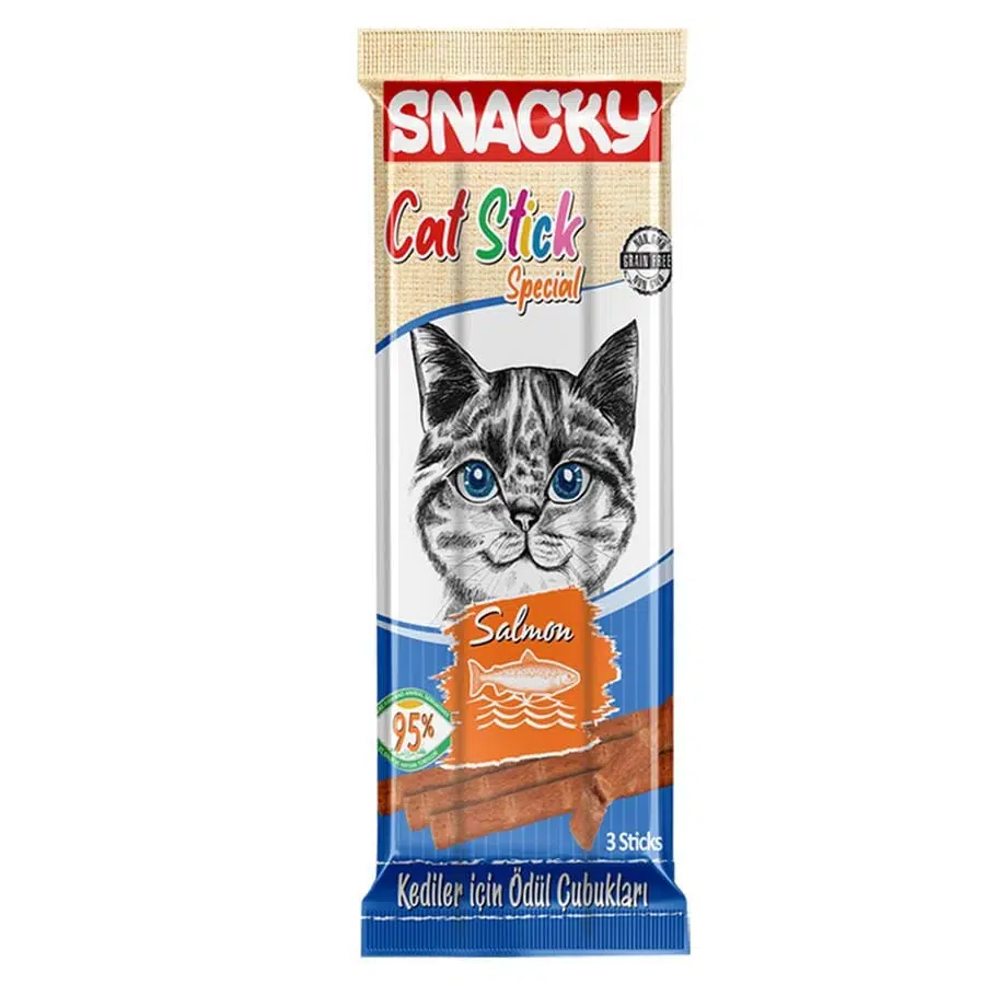 Snacky Somonlu Stiks Kedi Ödülü 3*5gr SNCS-001