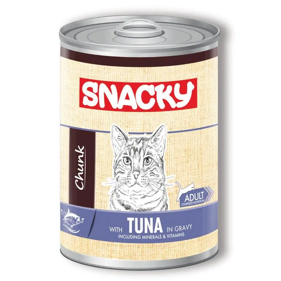 Snacky Ton Balıklı Kedi Konservesi Gravy Soslu 400gr
