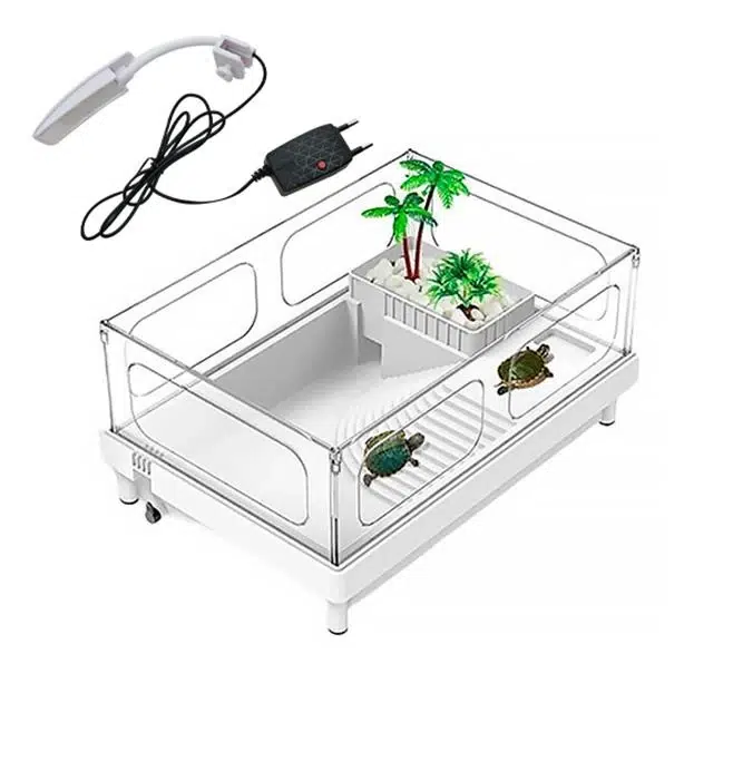 SOBO TA-390 PLASTİK KAPLUMBAĞA BAHÇESİ IŞIKLI 38*27*18 CM