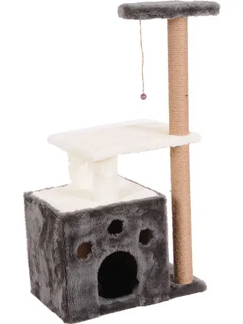 Cat Hause Kedi Tırmalama Evi S2 Gri 97 cm
