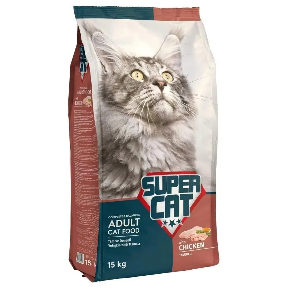 Super Cat Tavuklu Yetişkin Kedi Maması 15 kg