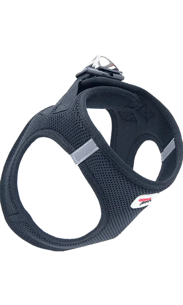 Tailpetz Air Mesh Köpek Göğüs Tasması 3XS Siyah 24-28cm