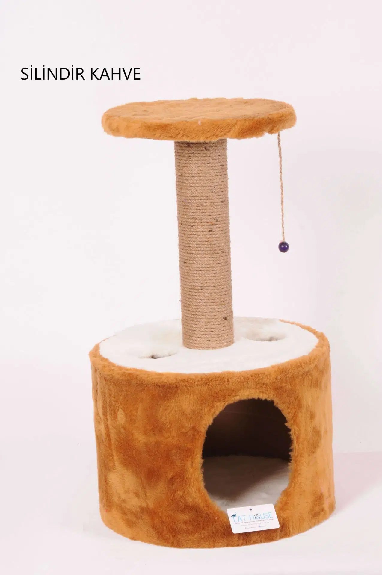 Tırmalama y2 silindir 72cm kahverengi