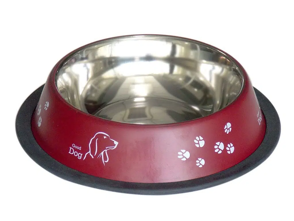 Tommy Renkli Çelik Mama Kabı 24 Oz Bordo VM-2509(CB)